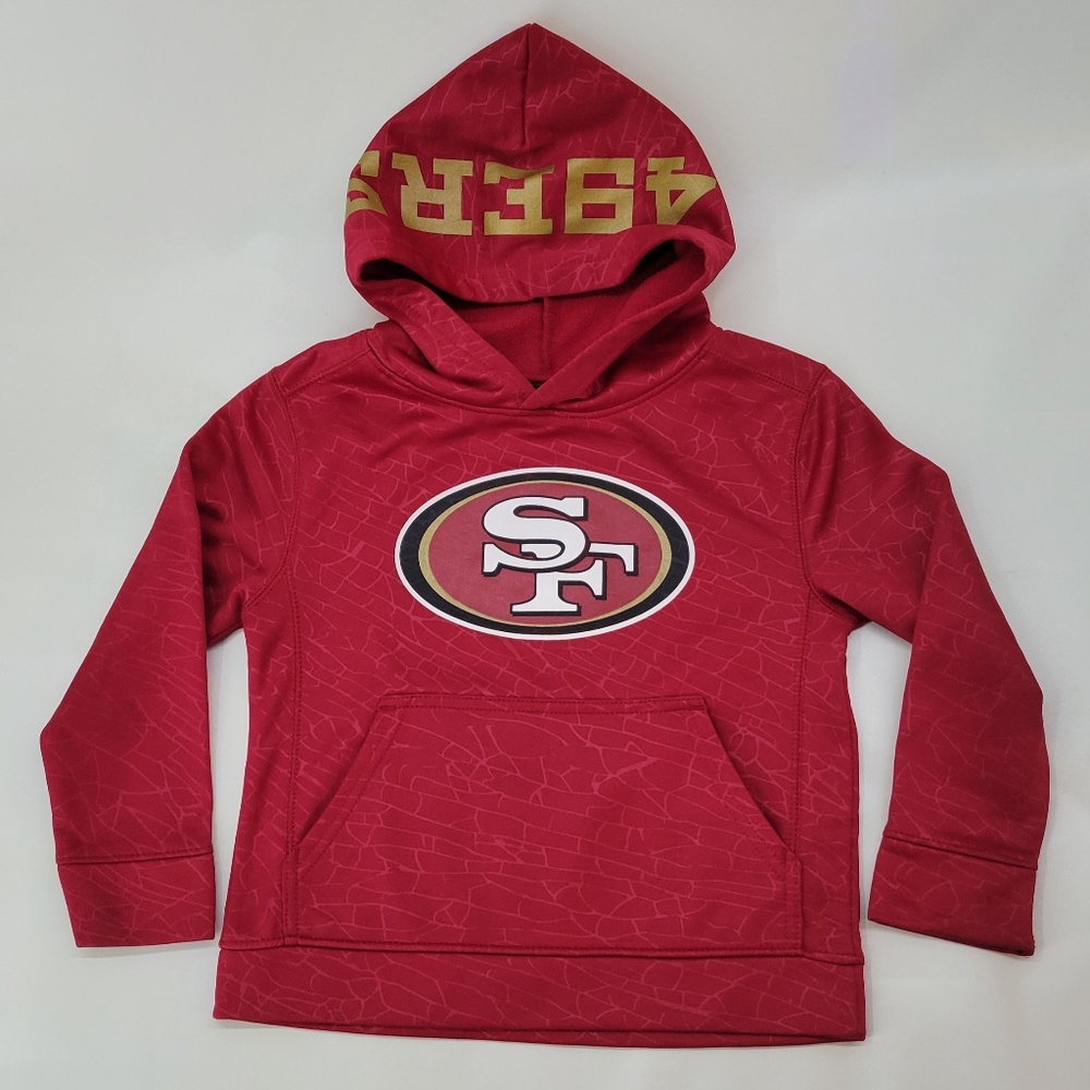 NFL San Francisco 49ers Kids Red Hoodie M 5/6